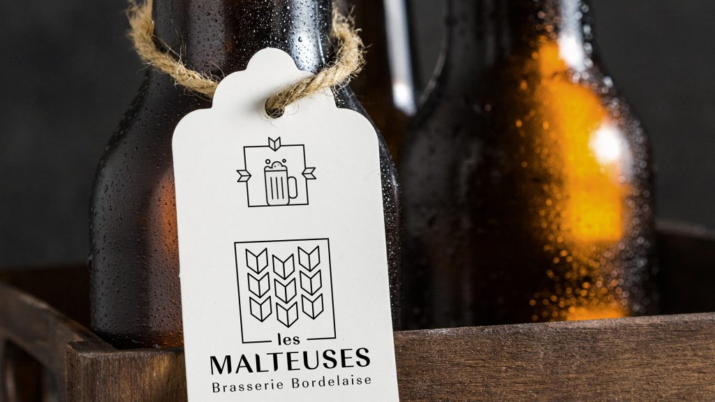 Identité Visuelle Brasserie les Malteuses - Réalisations graphiques.