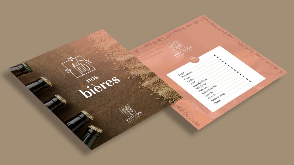 Identité Visuelle Brasserie les Malteuses - Réalisations graphiques.