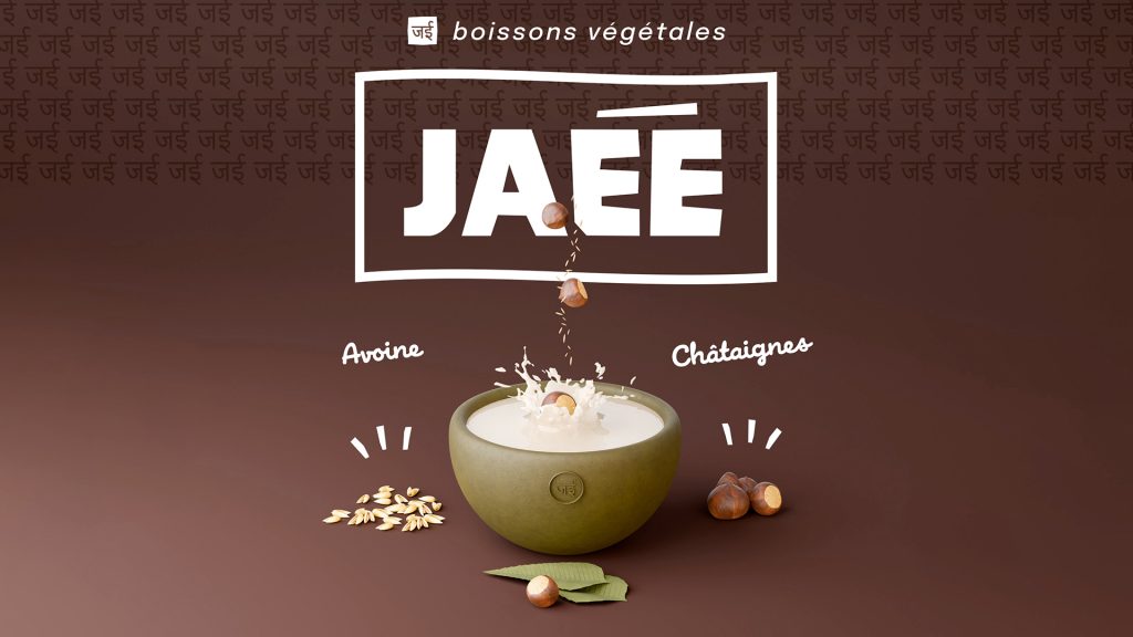 Identité Visuelle JAE boissons végétales - Réalisations graphiques.