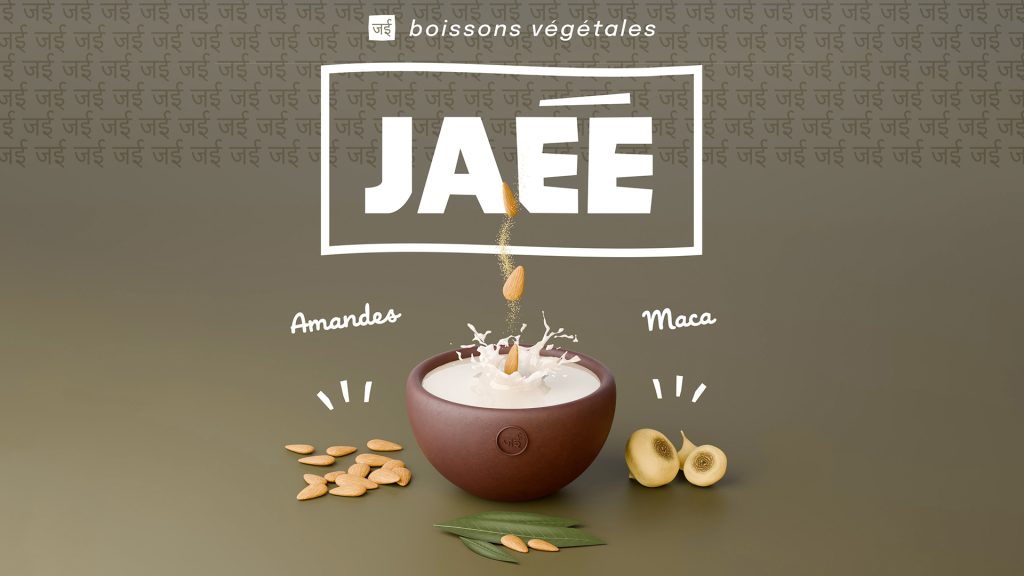 Identité Visuelle JAE boissons végétales - Réalisations graphiques.