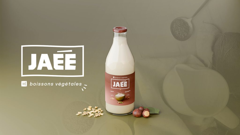 Identité Visuelle JAE boissons végétales - Réalisations graphiques.