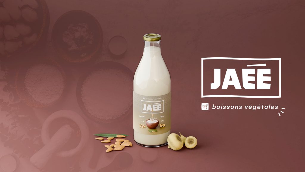 Identité Visuelle JAE boissons végétales - Réalisations graphiques.