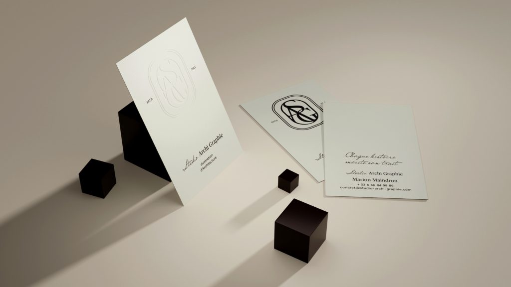Carte de visite Studio Archi Graphie - Rennes - le vilain petit graphiste